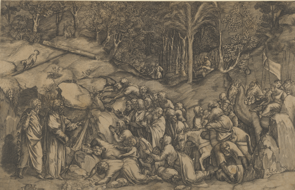 Moses striking the Rock. 16th century Harris Brisbane Dick Fund, 1953